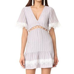 NWT La Maison Talulah Breeze Day Mini Dress with Cutouts & Lace size Small